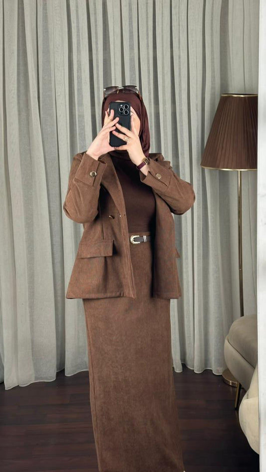 ❄️ NOUVEL ENSEMBLE AURA MARRON