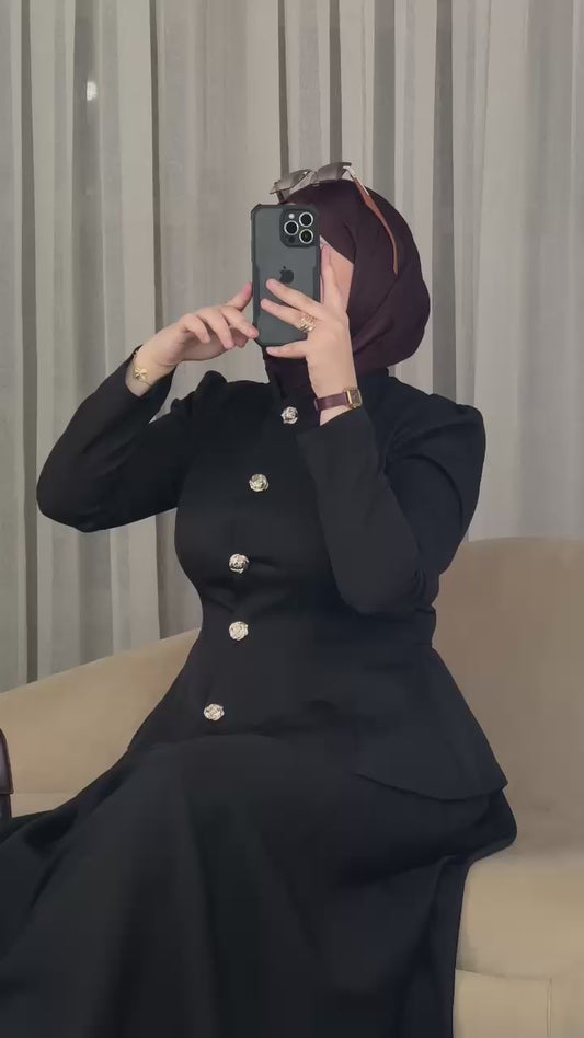 ENSEMBLE IMANE 6500 DA ( 2 pieces ) - Noir