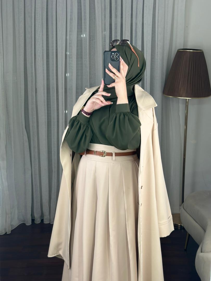 Ensemble AYA VERT  3 pcs  +   Trench   6200 DA - 12000 DA (Copie)