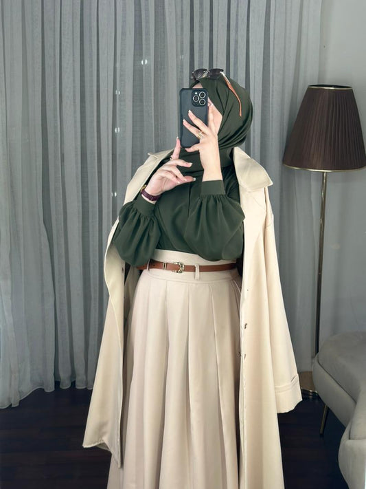 Ensemble AYA VERT  3 pcs  +   Trench   6200 DA - 12000 DA (Copie)